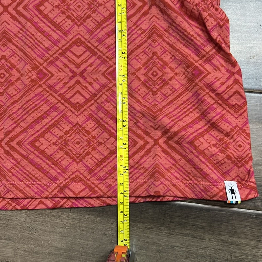 Smartwool Red/Orange Geometric Mini Dress - Picture 5 of 5